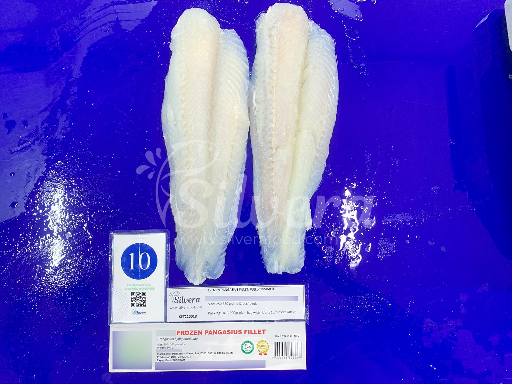 Defrosted Pangasius fillets