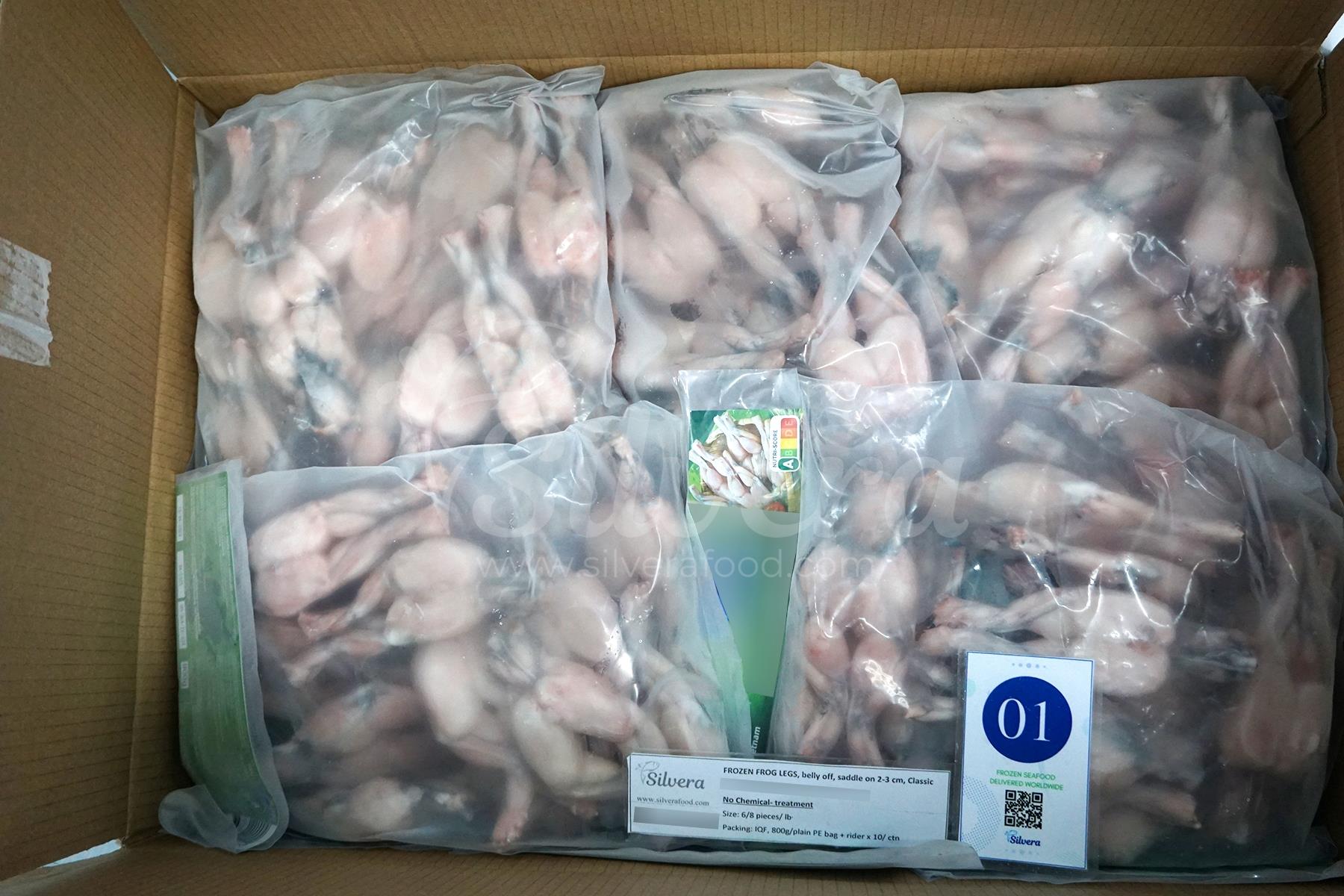Packaging of frog legs 6-8